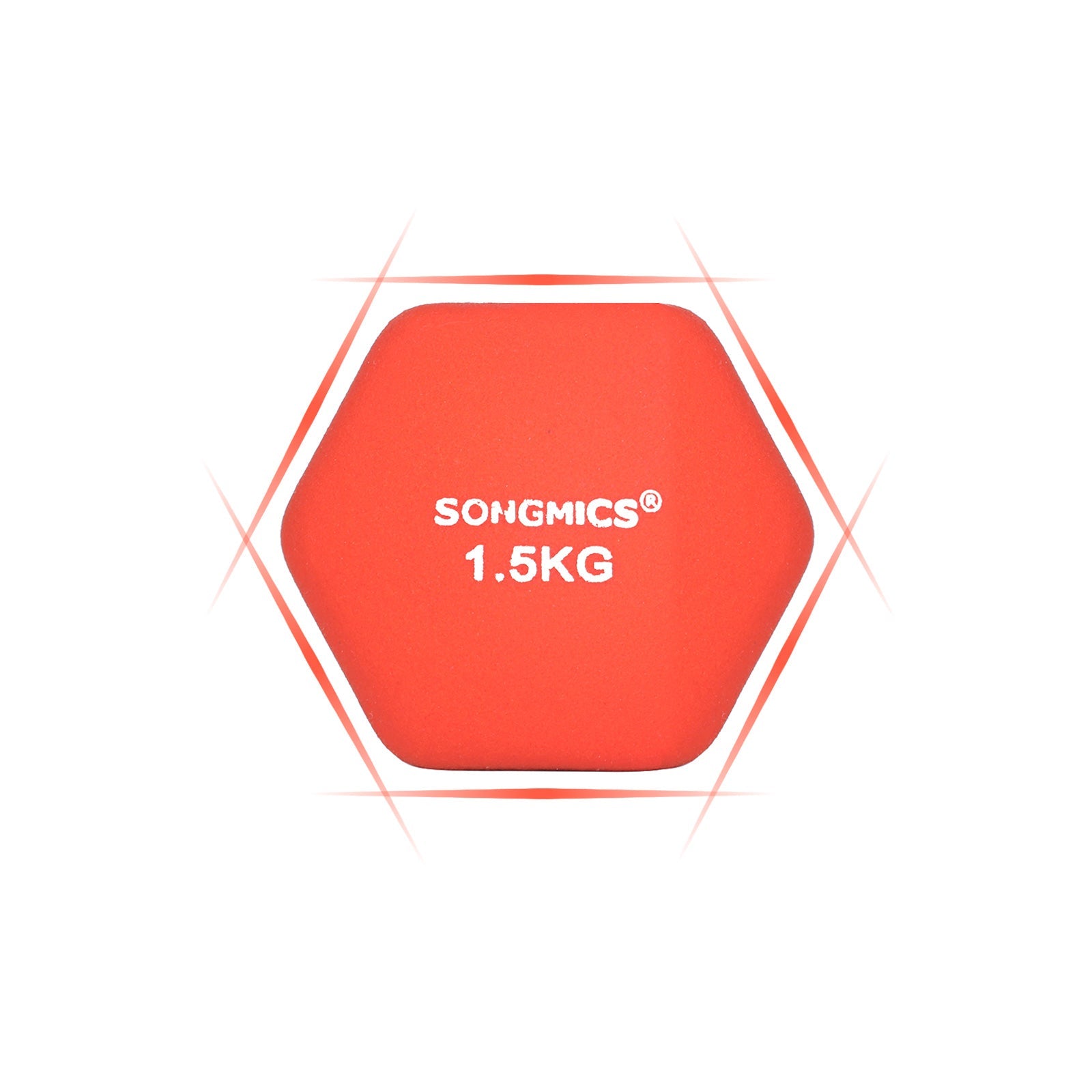 Dumbbell Set – Vinyl – Orange – 2 x 1.5 kg