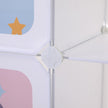 Kids' Organiser Cabinet – Plastic – White – 16-Cube Modular Storage Unit with Doors