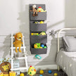 Over-Door Storage Organiser – Fabric – Grey – 4 Pocket Design for Practical and Spacious Wall Hanging Storage