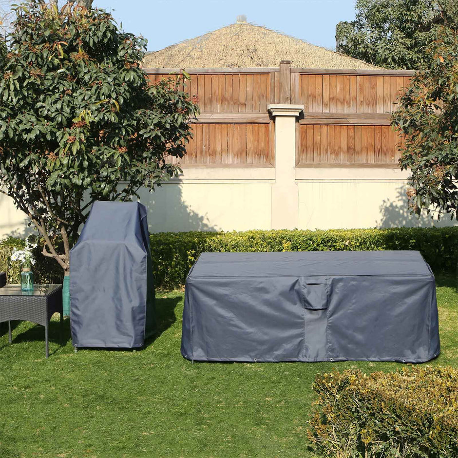 Outdoor Furniture Cover – 600D Oxford Fabric – Dark Grey – Waterproof and Anti-Fade