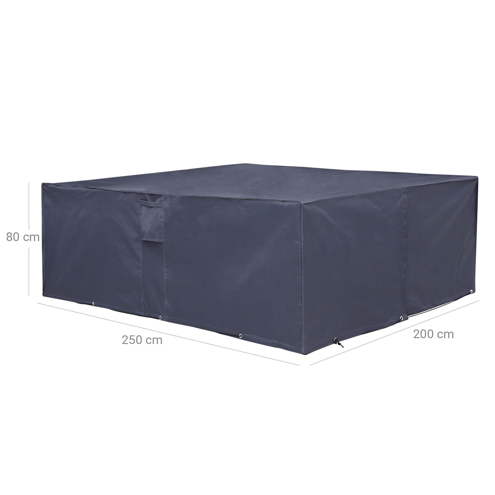 Outdoor Furniture Cover – 600D Oxford Fabric – Dark Grey – Waterproof and Anti-Fade