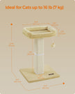 Cat Scratching Post – Woven Sisal – Beige – 71 cm Tall Climbing Tower