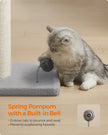 Cat Scratching Post – Sisal – Dove Grey – 85 cm with Spring Pompom
