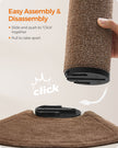 Cat Tree – Wood and Fabric – Natural – Includes Scratching Post and Soft Ladder