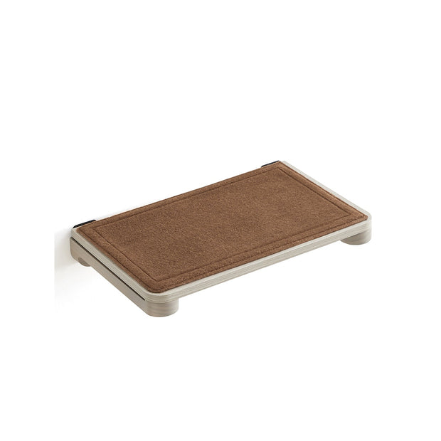 Wall-Mounted Cat Shelf – Engineered Wood – Natural Finish – Comfortable Felt Pad
