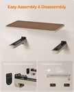 Wall-Mounted Cat Shelf – Engineered Wood – Natural Finish – Comfortable Felt Pad