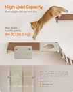 Wall-Mounted Cat Shelf – Wood – Natural Finish – Large with Felt Pad