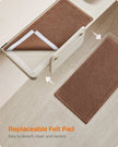 Wall-Mounted Cat Shelf – Wood – Natural Finish – Large with Felt Pad