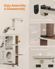 Cat Wall Furniture Set – Wood – Natural Finish – Includes 7 Pieces