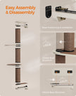 Cat Wall Furniture Set – Wood – Natural Finish – Space-Saving Design