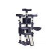 Cat Tree – Plywood and MDF – Smoky Gray – XXL 168 cm Cat Condo