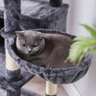 Cat Tree – Plywood and MDF – Smoky Gray – XXL 168 cm Cat Condo