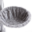 Cat Tree – Wood and Fabric – Light Grey – XXL Design 168 cm