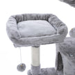 Cat Tree – Wood and Fabric – Light Grey – XXL Design 168 cm