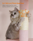 Cat Tree – Engineered Wood – Jelly Pink – Includes Scratching Posts and Cat Caves
