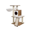 Cat Tree – Plywood – Walnut Color – 96 cm Tall