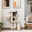 Cat Tree – Plywood – Walnut Color – 96 cm Tall
