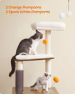 Cat Tree – Engineered Wood – Rustic Brown – 2-in-1 Design with Litter Box Enclosure and Self Groomer
