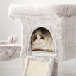 Small Cat Tree – PCT Material – Light Brown – 66 cm with Hammock