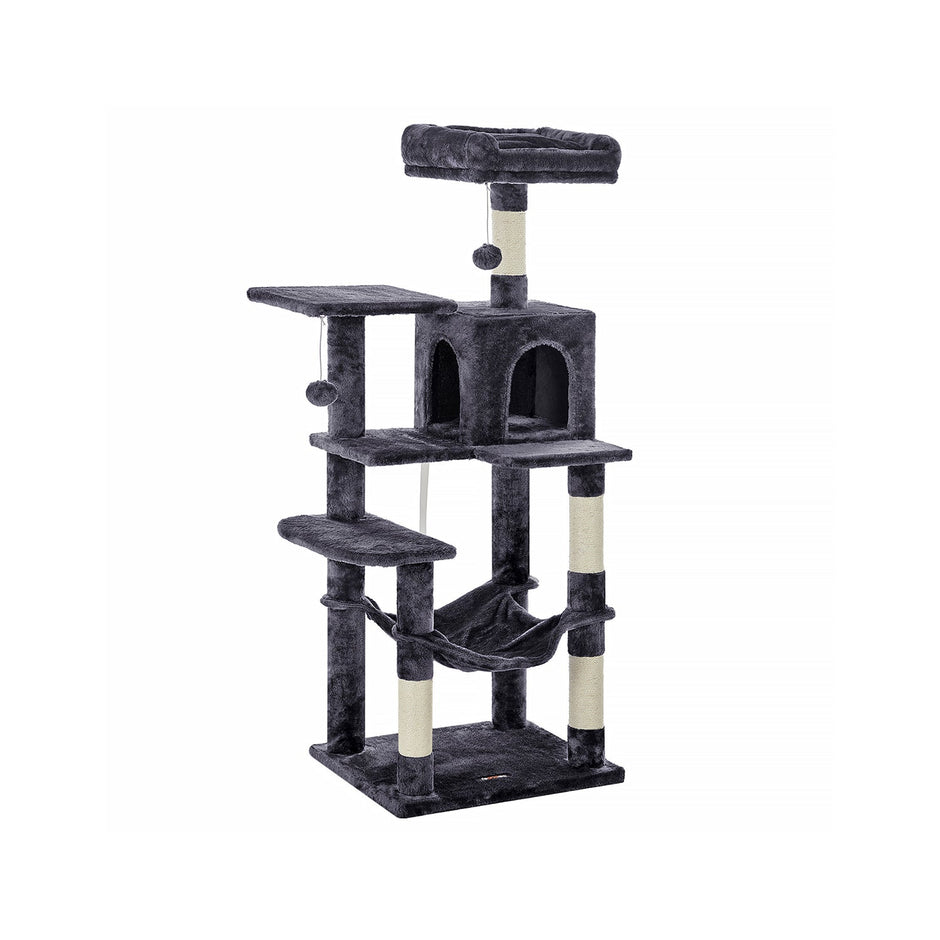 Cat Tower – PCT – Light Grey – Includes Hammock