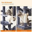 Cat Tower – PCT – Light Grey – Includes Hammock