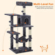 Cat Tower – PCT – Light Grey – Includes Hammock