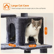 Cat Tower – PCT – Light Grey – Includes Hammock