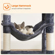 Cat Tower – PCT – Light Grey – Includes Hammock