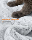 Cat Tower – Ultra-Soft Fabric – White-Grey Ombré – Designed for Large Cats