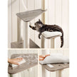 Cat Tower – Wooden – Natural – Scratching Posts with Padded Perches