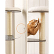 Cat Tower – Wooden – Natural – Scratching Posts with Padded Perches