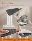 Cat Tree – Wood – Misty Grey – 5 Scratching Posts and Padded Perches