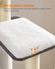 Cat Tree – Wood – Misty Grey – 5 Scratching Posts and Padded Perches