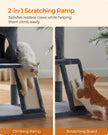 Cat Tree – PCT51W – Light Grey – Multiple Levels with Scratching Board