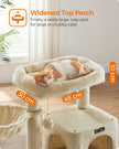 Cat Tree – PCT51W – Light Grey – Multi-Level with Scratching Board