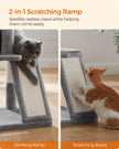 Cat Tree – Plywood and Plush – Light Grey – Multi-Level with Scratching Board
