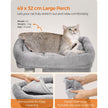 Cat Tree – Engineered Wood – Light Grey – Includes 2 Cat Caves and Scratching Post