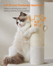Cat Tree – Engineered Wood – Cream White – Features Cat Caves and Sisal-Covered Scratching Posts