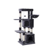 Cat Tree – Engineered Wood – Light Grey – Activity Centre with Condo