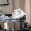 Cat Tree – Engineered Wood – Light Grey – Activity Centre with Condo