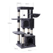 Cat Tree – Engineered Wood – Light Grey – Activity Centre with Condo