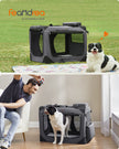 Pet Carrier – Fabric – Grey – Foldable with Breathable Mesh and Storage Pockets