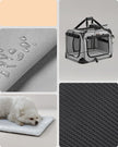 Pet Carrier – Soft Sided – Smoke Grey – Portable and Foldable with Breathable Mesh and Storage Pockets