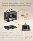 Pet Carrier – Fabric – Grey – Foldable with Breathable Mesh and Storage Pockets