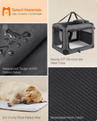 Pet Carrier – Fabric – Grey – Foldable with Breathable Mesh and Storage Pockets