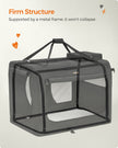 Pet Carrier – Fabric – Grey – Foldable with Breathable Mesh and Storage Pockets