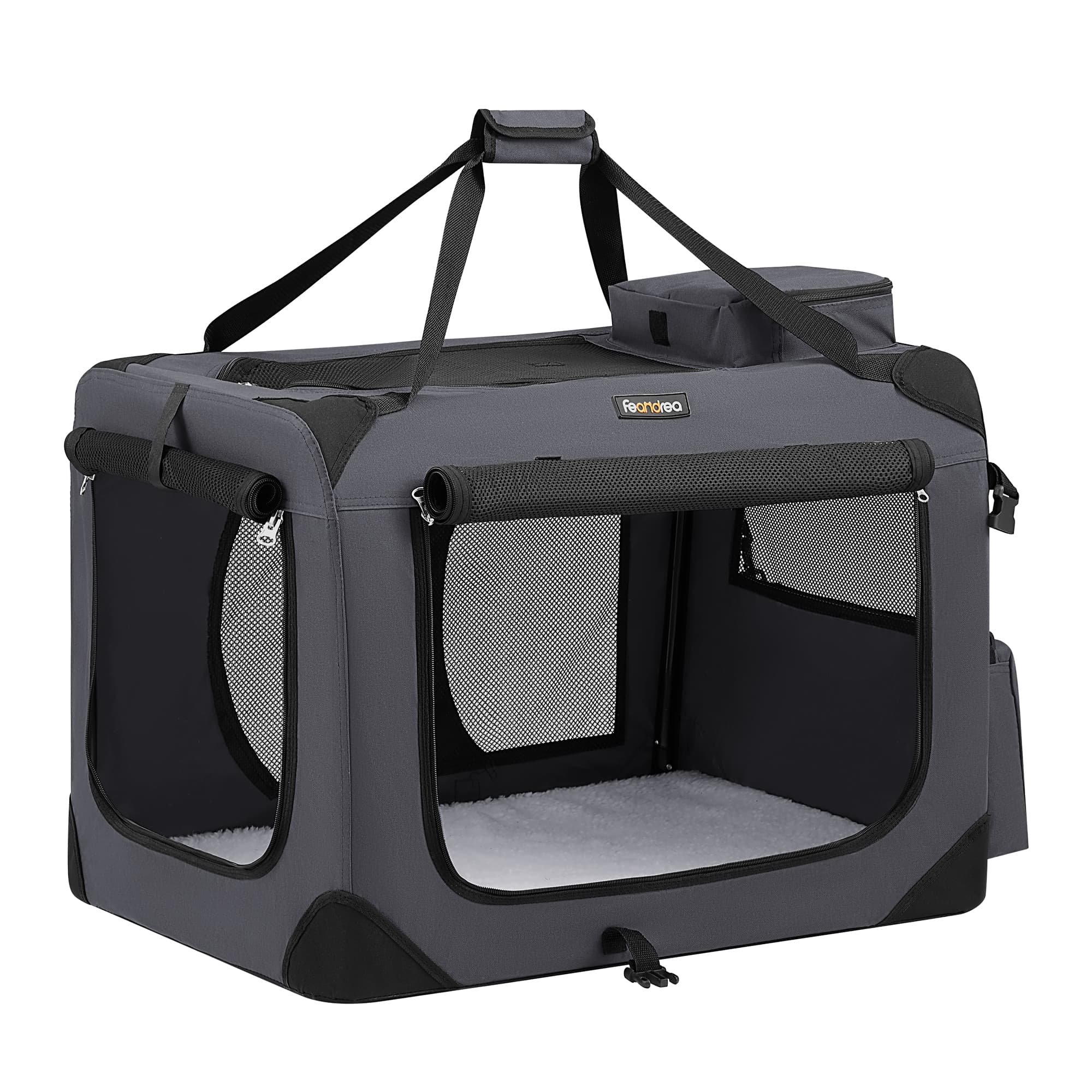 Folding Pet Carrier – Fabric – Dark Blue – Versatile Design for Travel and Safety