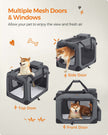 Folding Pet Carrier – Fabric – Dark Blue – Versatile Design for Travel and Safety