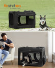 Foldable Pet Carrier – Fabric – Grey – Breathable Mesh with Storage Pockets