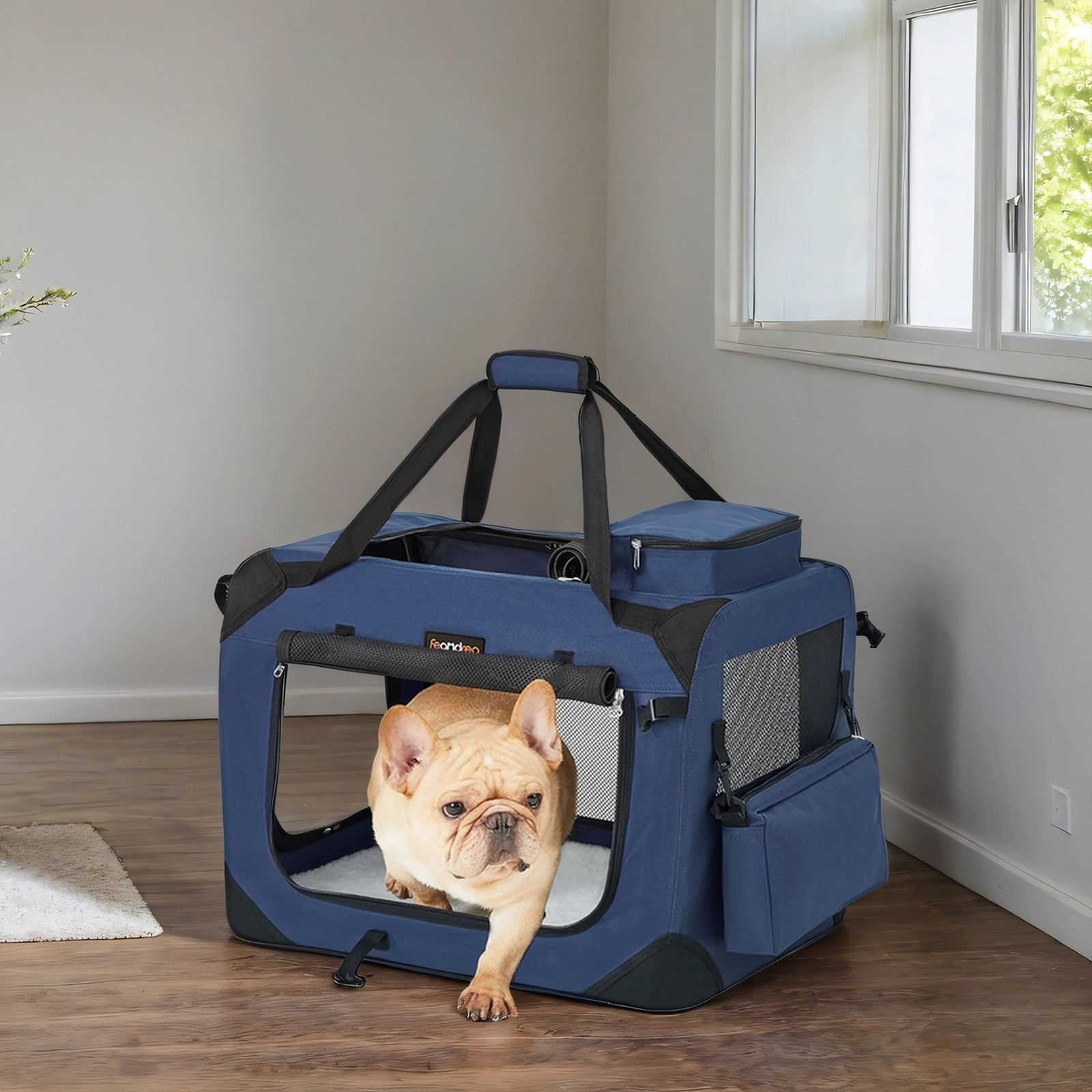 Collapsible Dog Crate – Fabric – Black – Lightweight and Portable